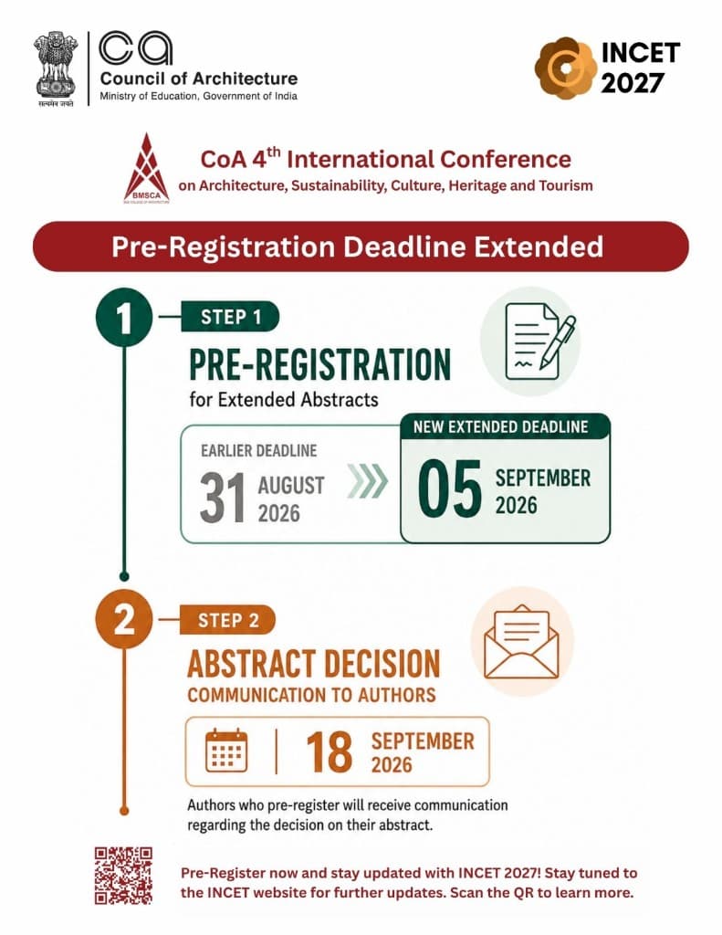 INCET 2027 pre-registration deadline extended to 5 September 2026